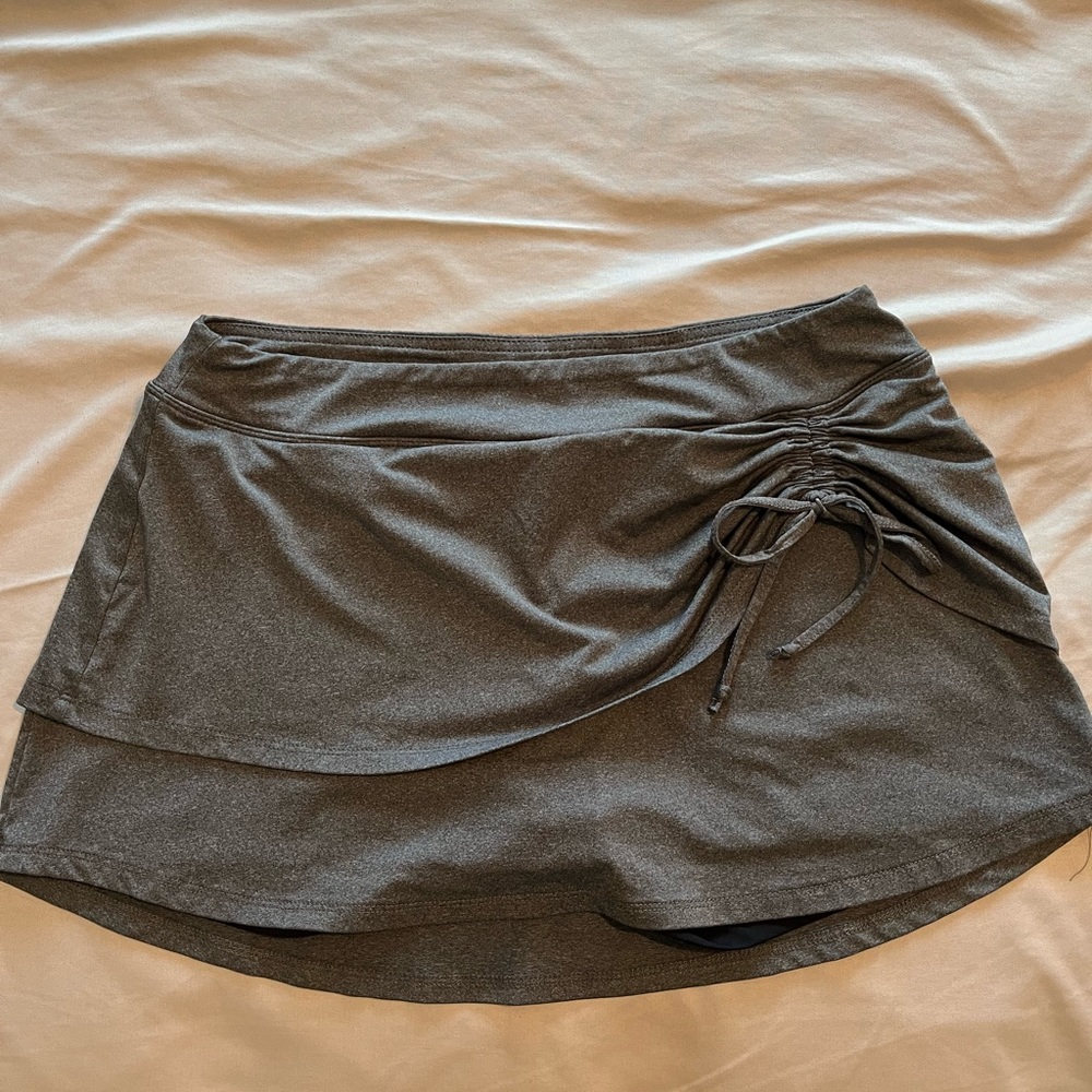 Grey workout skort